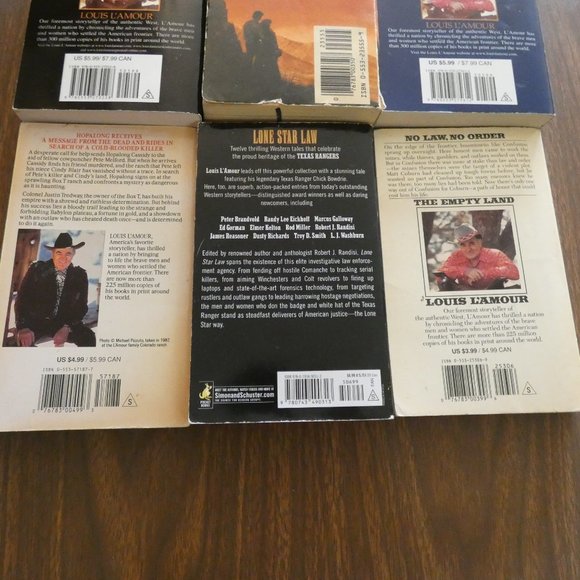 6 Vintage & Newer Louis Lamour Paperback Books Westerns - Picture 6 of 6